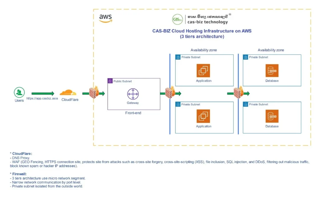 CAS-BIZ Cloud Hosting Infrastructure on AWS